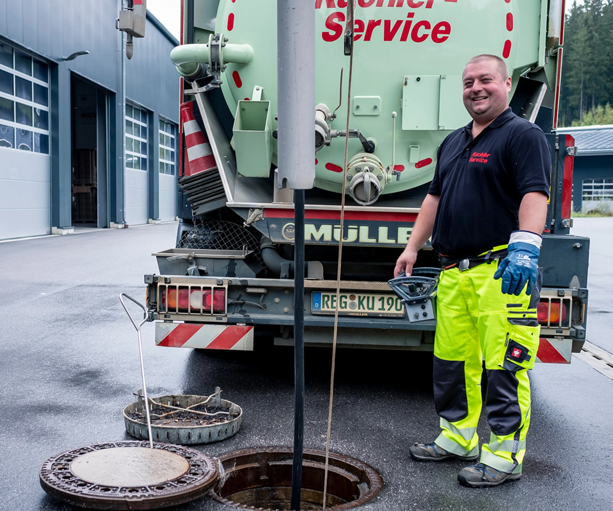 Saugbaggerarbeiten in Landshut mit moderner Saugtechnik